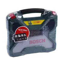 Estojo Bosch com Brocas e Pontas X-line 50 Ti + Set Fix 173 - 3165140978378