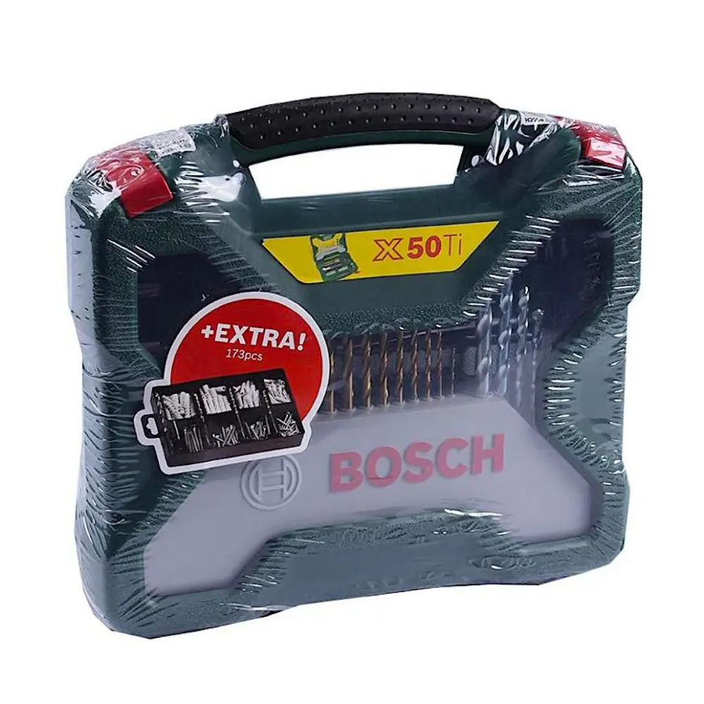 Estojo Bosch com Brocas e Pontas X-line 50 Ti + Set Fix 173 - 3165140978378