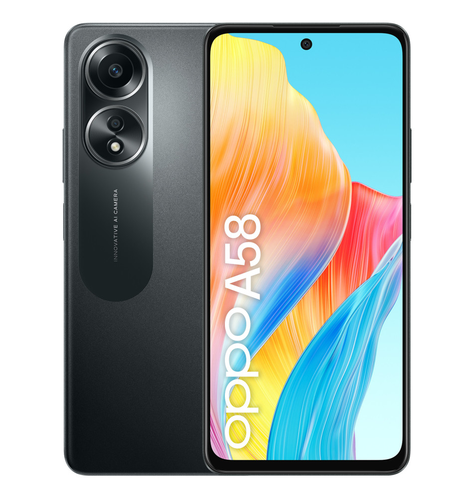 Smartphone OPPO A58 4G (6GB 128GB - 6,7'' - Preto)