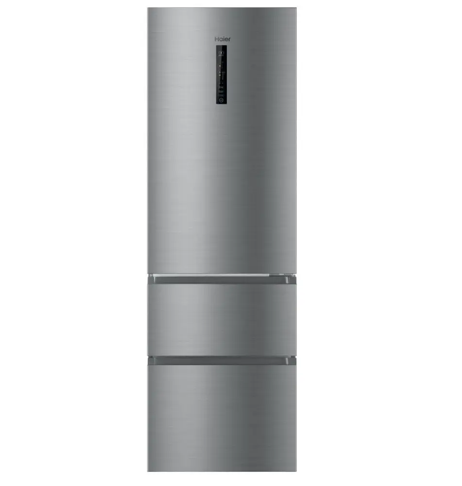 Frigorífico Combinado HAIER HTR3619ENMN (Independente - 348L - Inox)