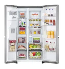 Frigorífico Americano LG GSLV91MBAD (Independente - 635L - Inox)