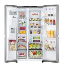 Frigorífico Americano LG GSLV91MBAC (Independente - 635L - Inox)