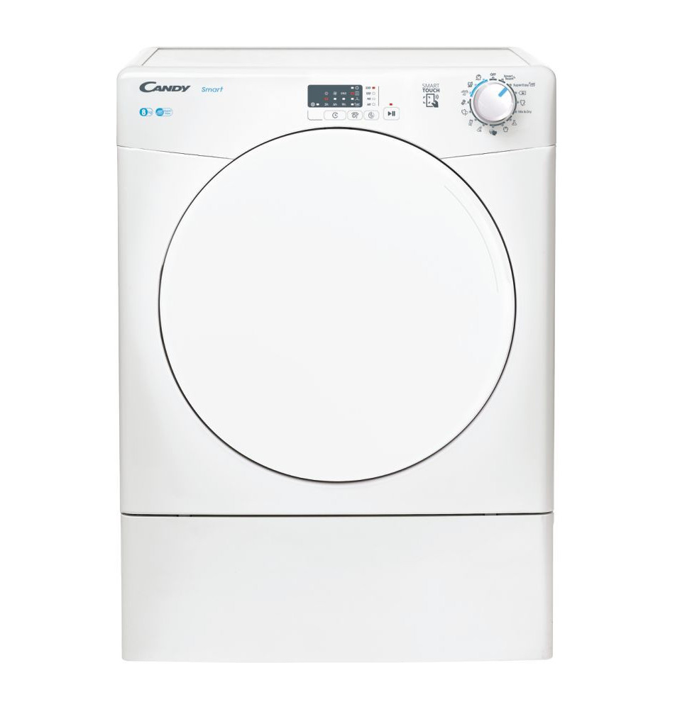 Máquina de Secar Roupa CANDY Smart CSE V8LF-S (Independente - 8Kg - Branco)