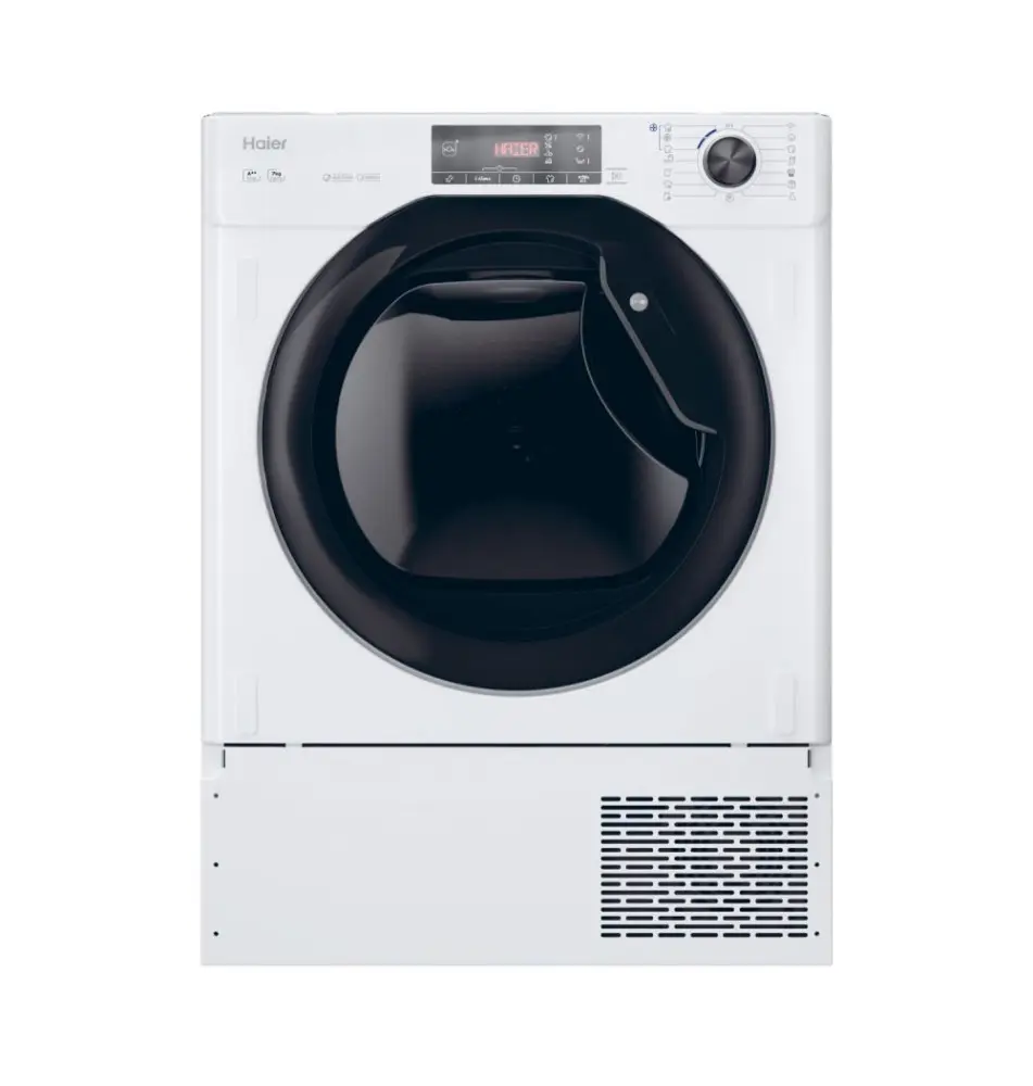 Máquina de Secar Roupa HAIER HDBI H7A2TBEX-S (Encastre - 7Kg - Branco)
