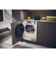 Máquina de Secar Roupa HAIER HDBI H7A2TBEX-S (Encastre - 7Kg - Branco)