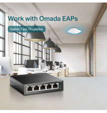 Switch de Rede TP-LINK TL-SG1005P (Unmanaged - Cat6 - 5 Portas)