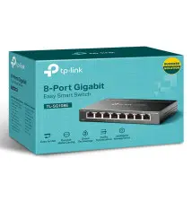 Switch de Rede TP-LINK TL-SG108E (Managed - Cat5e - 8 Portas)