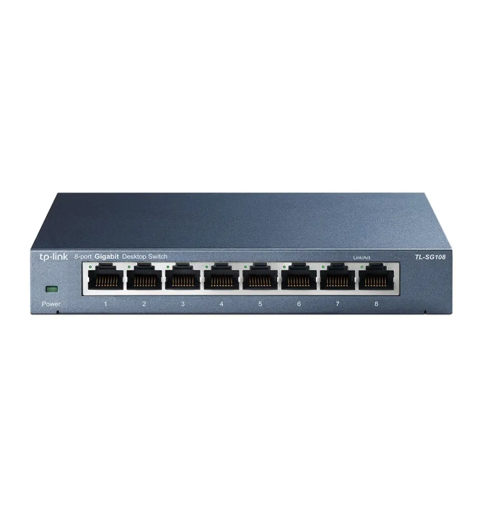 Switch de Rede TP-LINK TL-SG108 (Unmanaged - 16Gbit s - 8 Portas)