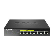 Switch de Rede D-LINK DGS-1008P (Unmanaged - Cat5e - 8 Portas)