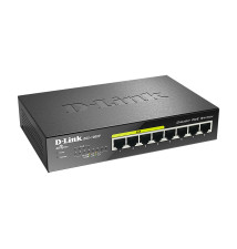 Switch de Rede D-LINK DGS-1008P (Unmanaged - Cat5e - 8 Portas)