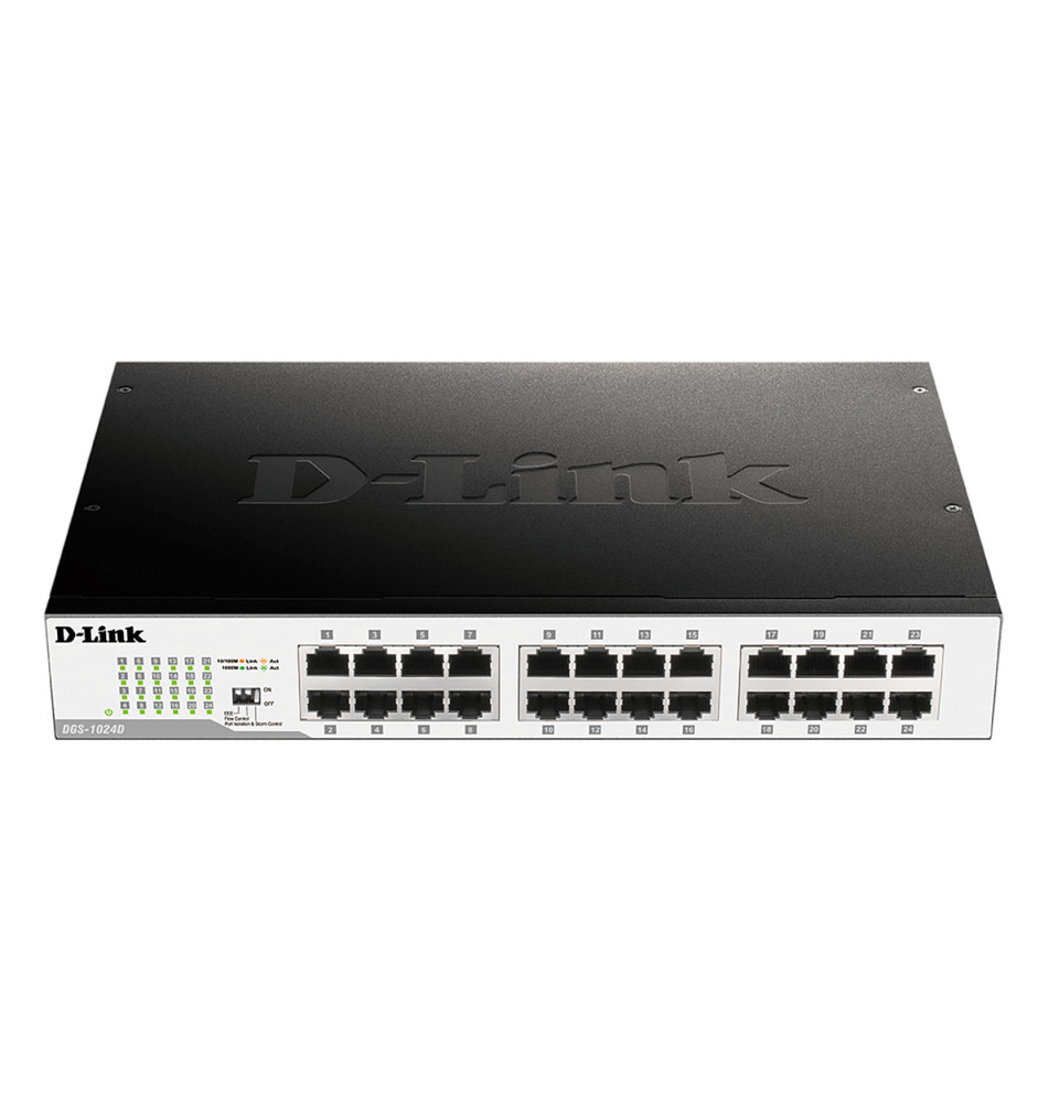 Switch de Rede D-LINK DGS-1024D (Unmanaged - 48Gbit s - 24 Portas)
