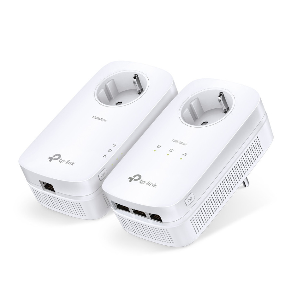 Adaptador de Rede Powerline TP-LINK TL-PA8033P KIT (1300Mbit s - IEEE 802.3u - Branco)