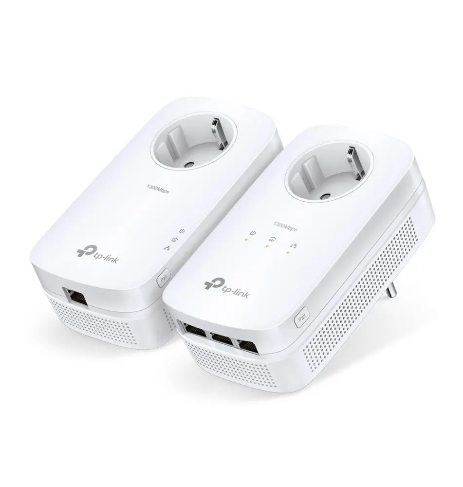 Adaptador de Rede Powerline TP-LINK TL-PA8033P KIT (1300Mbit s - IEEE 802.3u - Branco)