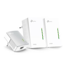 Adaptador de Rede Powerline TP-LINK TL-WPA4220T (Wi-Fi 4 - 300Mbit s - 2 Portas)