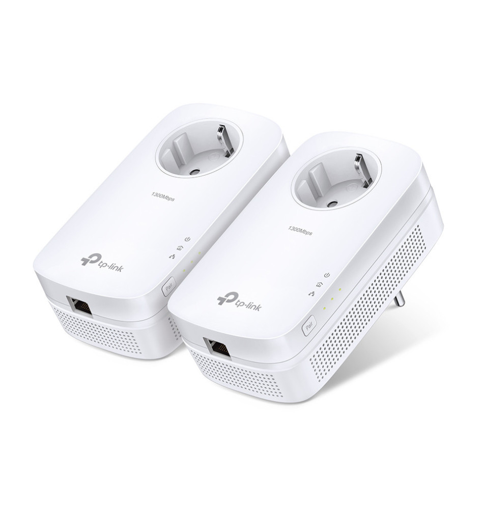 Adaptador de Rede Powerline TP-LINK TL-PA8010P KIT (1300Mbit s - 1 Porta - Branco)