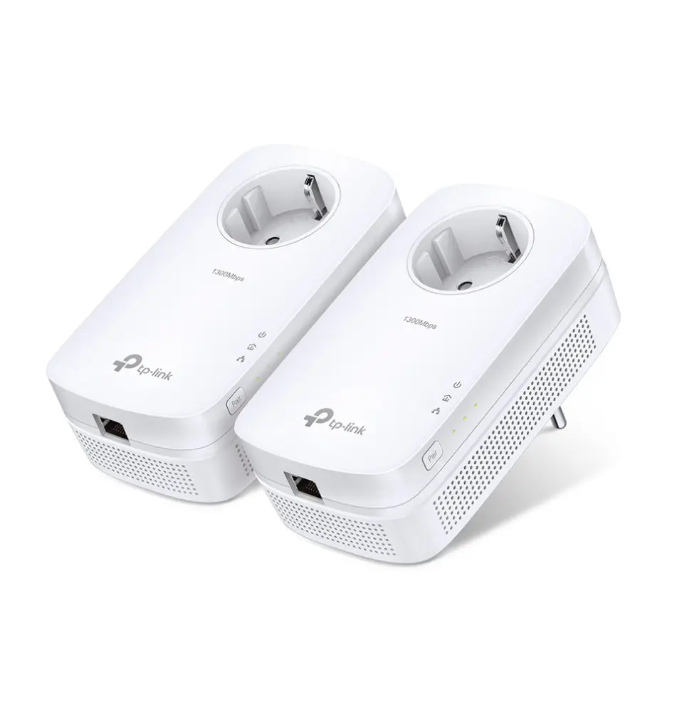 Adaptador de Rede Powerline TP-LINK TL-PA8010P KIT (1300Mbit s - 1 Porta - Branco)