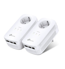 Adaptador de Rede Powerline TP-LINK TL-PA8030P (1200Mbit s - 3 Portas - AV2)