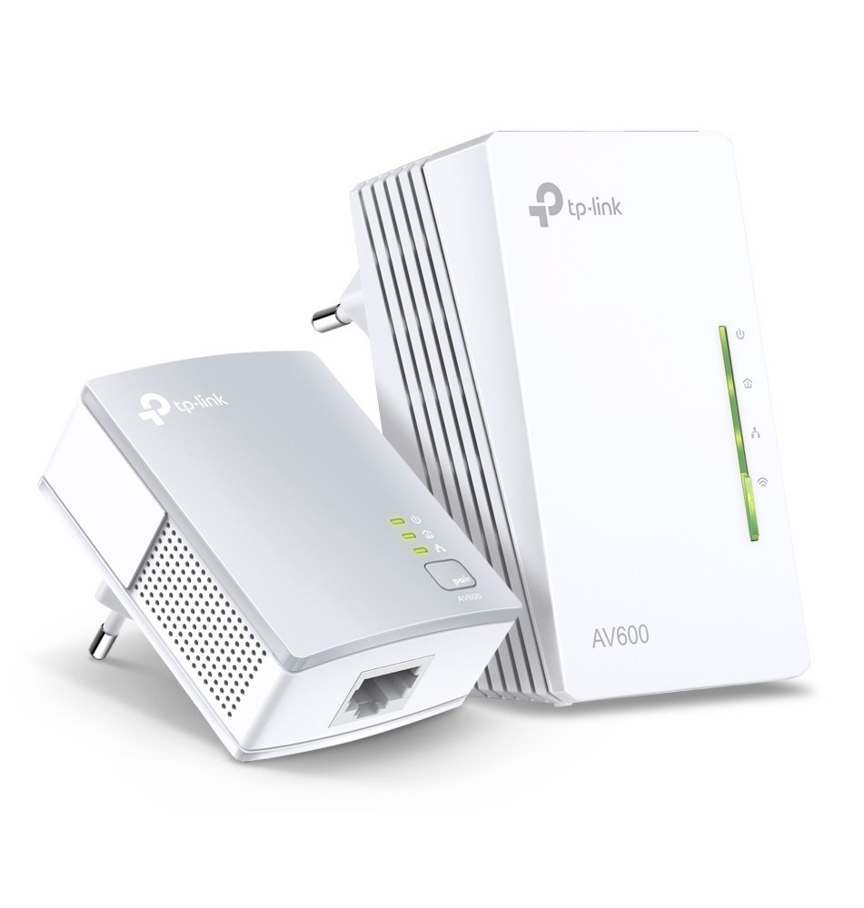 Adaptador de Rede Powerline TP-LINK AV600 (Wi-Fi 4 - 600Mbit s - 3 Portas)