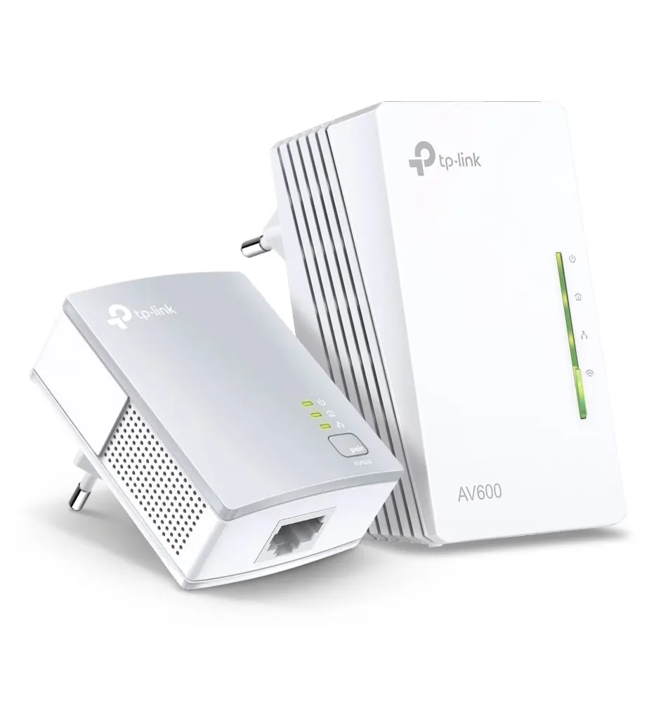 Adaptador de Rede Powerline TP-LINK AV600 (Wi-Fi 4 - 600Mbit s - 3 Portas)