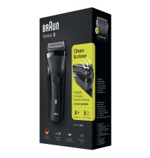 Máquina de Barbear BRAUN Series 3 300s (20 minutos - 2SensoFoil - Preto)