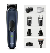 Máquina de Barbear BRAUN Series 7 MGK7421 (10 Cabeças - Waterproof - Preto Azul)