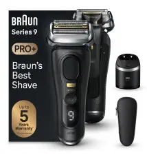 Máquina de Barbear BRAUN Series 9 Pro+ 9560cc (5 Cabeças - 1 hora de bateria - Preto)