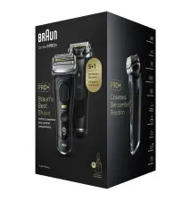 Máquina de Barbear BRAUN Series 9 Pro+ 9560cc (5 Cabeças - 1 hora de bateria - Preto)