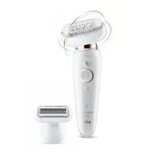 Depiladora BRAUN Silk-épil 9 Flex (40 pinças - 50 minutos de bateria - Branco Dourado)