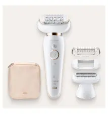 Depiladora BRAUN Silk-épil 9 Flex (40 pinças - 50 minutos de bateria - Branco Dourado)