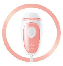 Depiladora Elétrica de Luz BRAUN Silk-expert Mini (IPL - 3 intensidades - Rosa Branco)