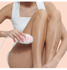 Depiladora Elétrica de Luz BRAUN Silk-expert Mini (IPL - 3 intensidades - Rosa Branco)