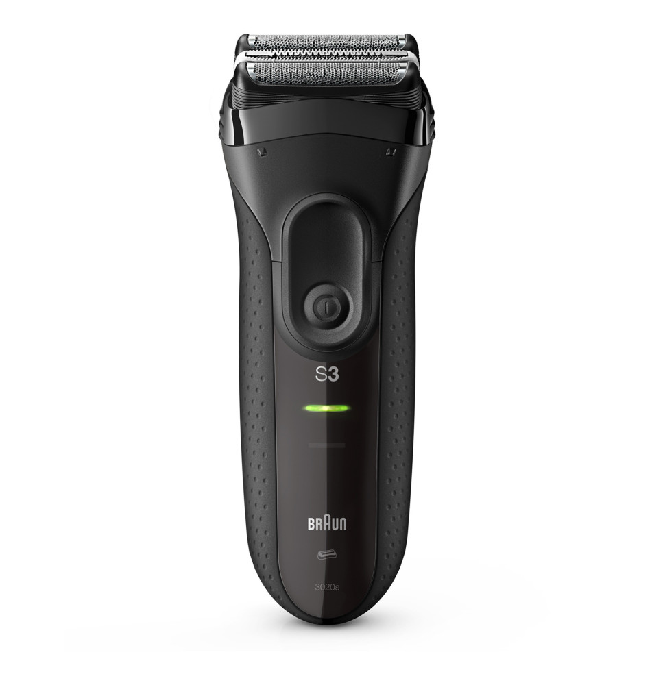 Máquina de Barbear BRAUN Series 3 3020 (3 cabeças - 45 minutos de bateria - Preto)