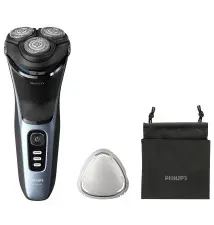Máquina de Barbear PHILIPS 3000 Series (1 hora de bateria - Waterproof - Preto Azul)