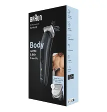 Aparador Corporal BRAUN Series 3 (80 minutos de bateria - 3 cabeças - Preto Cinzento)