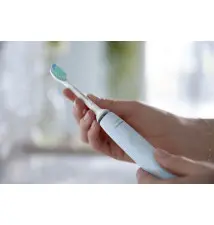 Escova de Dentes Elétrica PHILIPS Series 2100 (Temporizador - Bateria incorporada - Azul Branco)