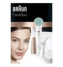 Depiladora Facial BRAUN SE851V (3 cabeças - Waterproof - Branco)
