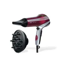Secador de Cabelo BRAUN Satin Hair 7 (2 velocidades - 3 temperaturas - Vermelho Prateado)