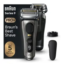 Máquina de Barbear BRAUN Series 9 Pro+ (5 cabeças - 1 hora de autonomia - Metálico)