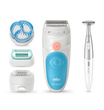 Depiladora BRAUN Silk-épil 5 (5 cabeças - Waterproof - Azul Branco)