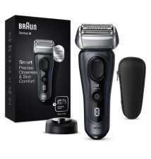 Máquina de Barbear BRAUN Series 8 (3 lâminas - 1 hora de autonomia - Preto)