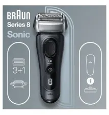 Máquina de Barbear BRAUN Series 8 (3 lâminas - 1 hora de autonomia - Preto)
