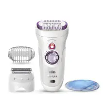 Depiladora BRAUN Silk-épil 9 (50 minutos de autonomia - 4 cabeças - Branco Violeta)