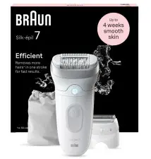 Depiladora BRAUN Silk-épil 7 (50 minutos de autonomia - 3 cabeças - Branco)