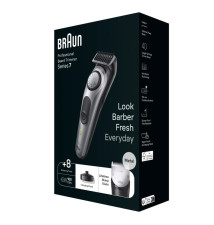 Aparador BRAUN BeardTrimmer 7 (8 acessórios - 40 medidas - Preto Cinzento)