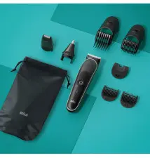 Máquina de Barbear BRAUN Series 3 (80 minutos de autonomia - 17 medidas - 7 acessórios)