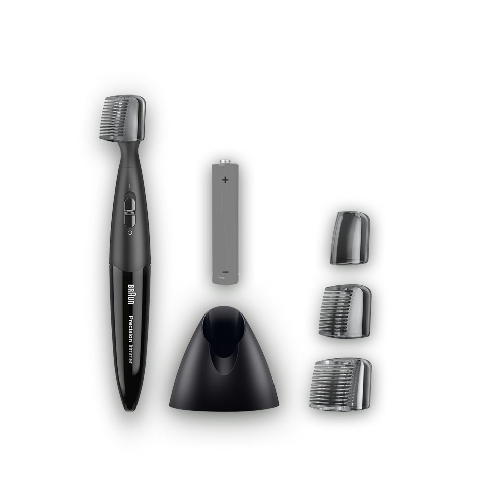 Aparador de Precisão BRAUN PrecisionTrimmer (3 pentes - 2 horas de autonomia - Preto)