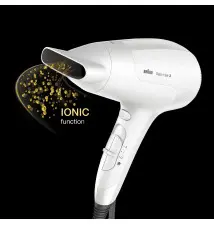 Secador BRAUN Satin Hair 3 (2 velocidades - 3 modos de aquecimento - Branco)