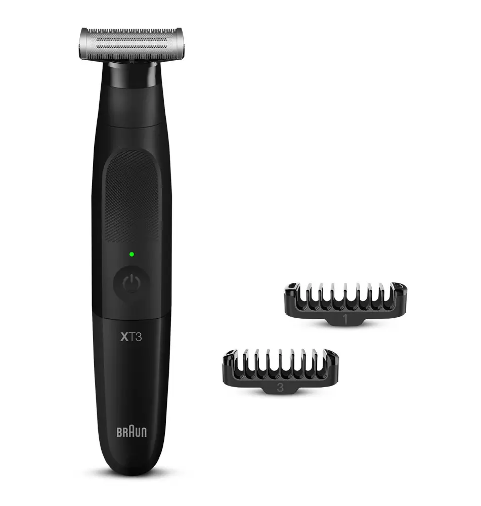 Aparador de Barba BRAUN Series XT3 (3 pentes - Waterproof - Preto)