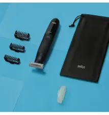 Aparador de Barba BRAUN Series XT3 (3 pentes - Waterproof - Preto)