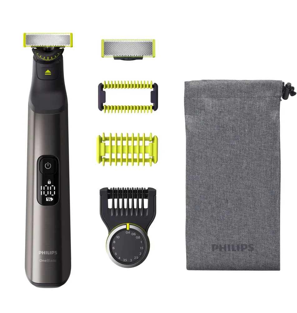 Aparador de Barba PHILIPS OneBlade Pro 360 (2 horas de autonomia - 14 comprimentos - Cromado)